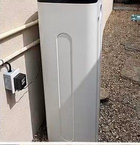 Outdoor water softener unit